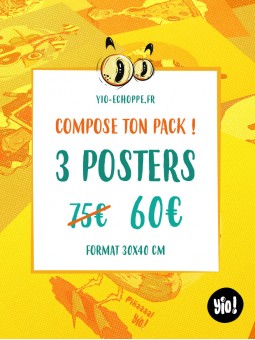 pack poster - papier de créa - dessiné et imprimé en France