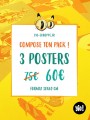 pack poster - papier de créa - dessiné et imprimé en France