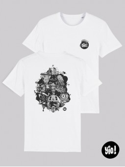 t-shirt homme capsule 21 - tee shirt capsule 21 unisexe blanc -  tshirt capsule 21 coton bio - dessiné et imprimé en France