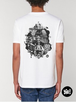 t-shirt homme capsule 21 - tee shirt capsule 21 unisexe blanc -  tshirt capsule 21 coton bio - dessiné et imprimé en France