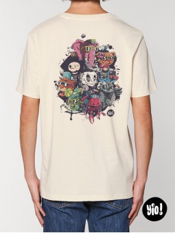 t-shirt homme capsule 22 - tee shirt capsule 22 unisexe ivoire -  tshirt capsule 22 coton bio - dessiné et imprimé en France