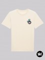 t-shirt homme capsule 22 - tee shirt capsule 22 unisexe ivoire -  tshirt capsule 22 coton bio - dessiné et imprimé en France