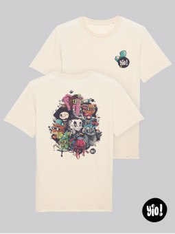 t-shirt homme capsule 22 - tee shirt capsule 22 unisexe ivoire -  tshirt capsule 22 coton bio - dessiné et imprimé en France