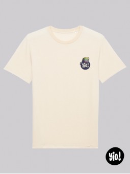 t-shirt éléphant punk unisexe - tee shirt éléphant badass ivoire -  tshirt éléphant coton bio - dessiné et imprimé en France