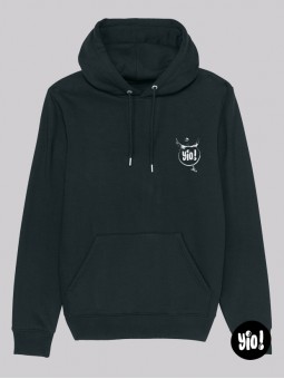 sweat à capuche hibou thug life - hoodie hibou unisexe en coton bio - sweat hibou badass dessiné et imprimé en France