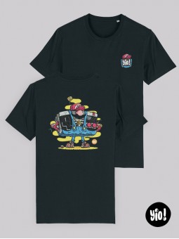 t-shirt homme mario - tee shirt retro gaming noir -  tshirt mario coton bio - dessiné et imprimé en France