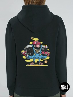 sweat à capuche rétrogaming - hoodie Mario unisexe en coton bio - sweat retro 80's dessiné et imprimé en France