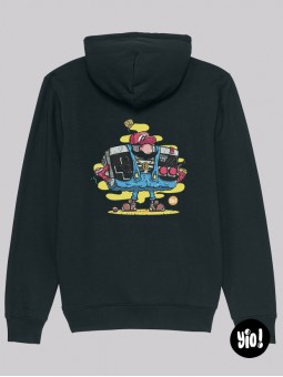 sweat à capuche rétrogaming - hoodie Mario unisexe en coton bio - sweat retro 80's dessiné et imprimé en France