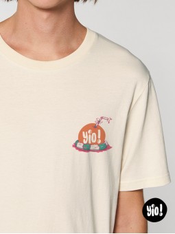 t-shirt ananas unisexe - tee shirt fruit été ivoire -  tshirt ananas en coton bio - dessiné et imprimé en France