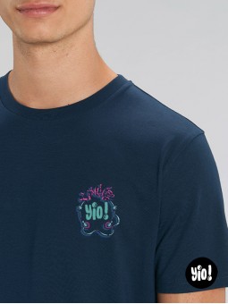 t-shirt cassette homme bleu marine - tee shirt rétro 80's unisexe -  tshirt vintage en coton bio - dessiné et imprimé en France