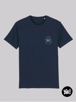 t-shirt cassette homme bleu marine - tee shirt rétro 80's unisexe -  tshirt vintage en coton bio - dessiné et imprimé en France