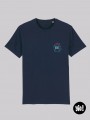 t-shirt cassette homme bleu marine - tee shirt rétro 80's unisexe -  tshirt vintage en coton bio - dessiné et imprimé en France
