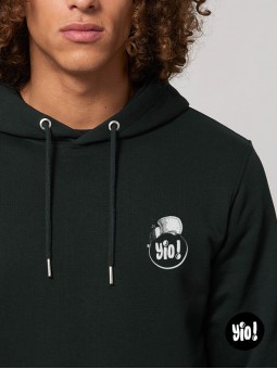 sweat à capuche crâne chill - hoodie crâne squelette unisexe en coton bio - sweat crâne cool dessiné et imprimé en France