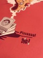 affiche pizza - papier de créa - dessiné et imprimé en France
