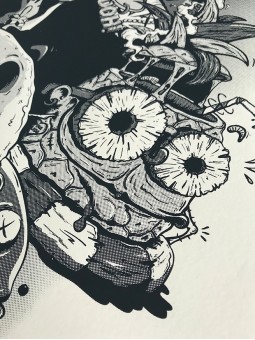 tirage d'art - yio n°1 - papier de créa - dessiné et imprimé en France