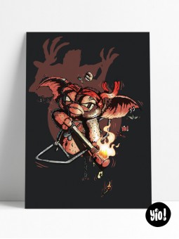 affiche gizmo rambo - poster gremlins - illustration retro - yio illustrations