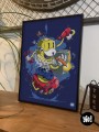 affiche flat eric - poster mr oizo - illustration pop culture - rétro - 90's - yio illustrations