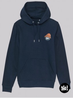 Hoodie Boombox unisexe coton bio Sweat rétro hip-hop années 80 par Yio