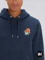 Hoodie Boombox unisexe coton bio Sweat rétro hip-hop années 80 par Yio
