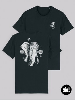 T-shirt Éléphant Punk unisexe coton bio - Illustration badass et décalée par Yio