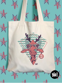 tote-bag noël - tote bag noel en coton bio - totebag dessiné et imprimé en France