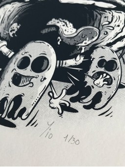 tirage d'art - yio n°1 - papier de créa - dessiné et imprimé en France