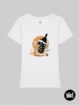 tee-shirt 100% Corse - blanc -  coton bio - dessiné et imprimé en France