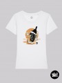 tee-shirt 100% Corse - blanc -  coton bio - dessiné et imprimé en France